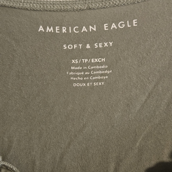 Womens American Eagle Outfitters Sage Green Tank Top - Picture 3 of 3